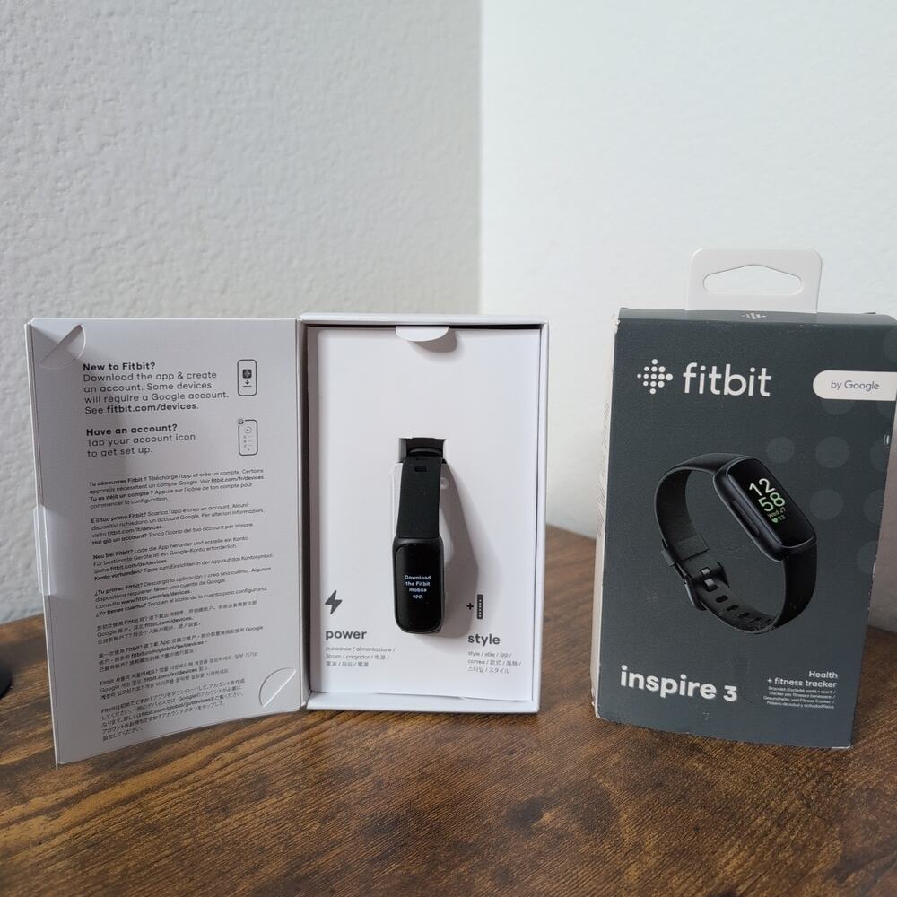 Fitbit Inspire 3 Health & Fitness Tracker Midnight Zen Black Open Box - Picture 2 of 3
